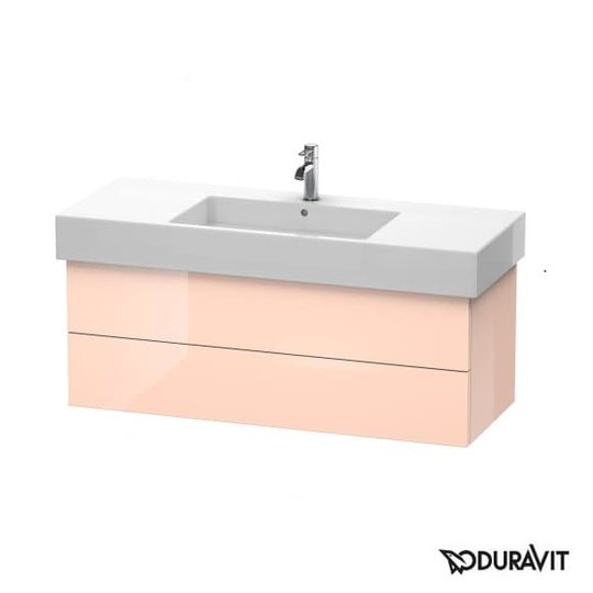 Тумба подвесная 120х47 Duravit Delos, абрикосовый жемчуг глянцевый (DL632201010) Duravit Тумбы