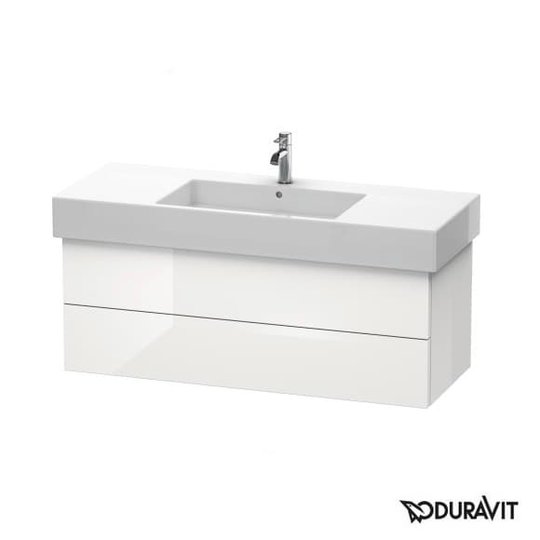Тумба подвесная 120х47 Duravit Delos, белый глянцевый (DL632202222) Duravit Тумбы