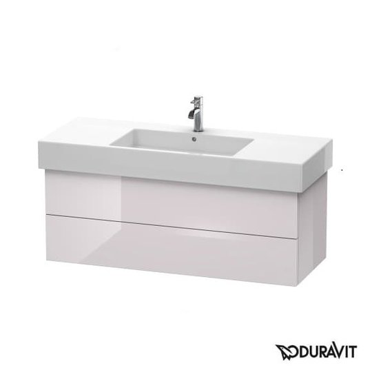 Тумба подвесная 120х47 Duravit Delos, белая сирень глянцевый (DL632202727) Duravit Тумбы