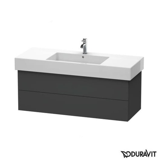 Тумба подвесная 120х47 Duravit Delos, графит матовый (DL632204949) Duravit Тумбы