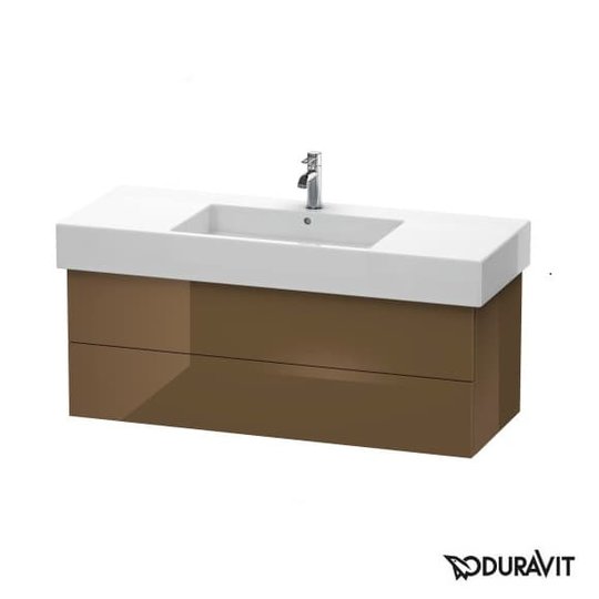 Тумба подвесная 120х47 Duravit Delos, оливково-коричневый глянцевый (DL632206161) Duravit Тумбы
