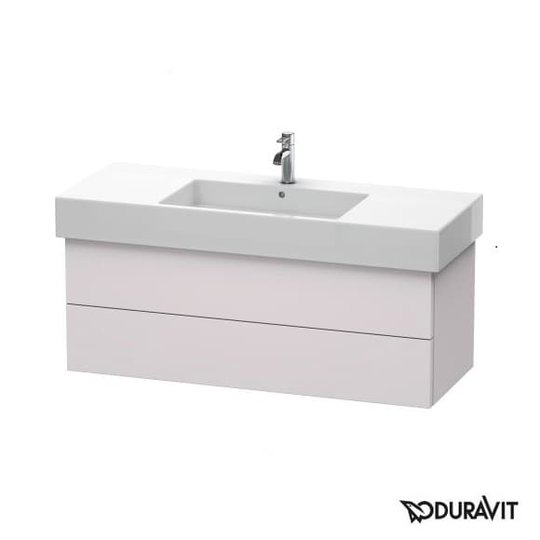 Тумба подвесная 120х47 Duravit Delos, белая сирень шелковисто-матовый (DL632208787) Duravit Тумбы