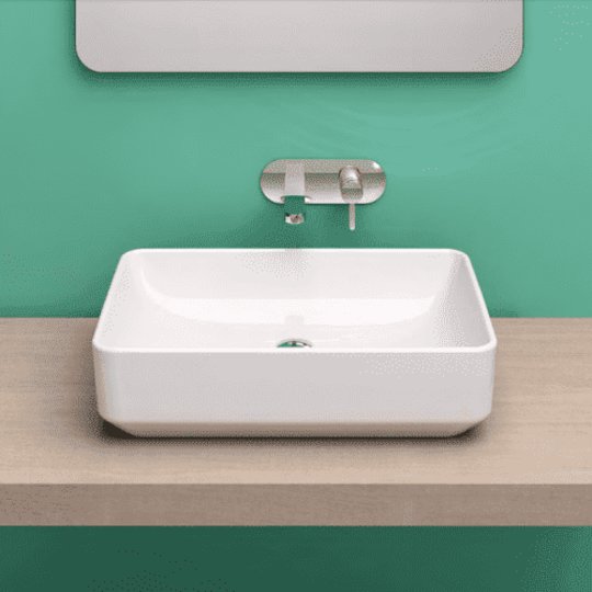 Керамическая раковина 60 см Catalano Green (160AGR00) На столешницу, На тумбу Прямоугольные