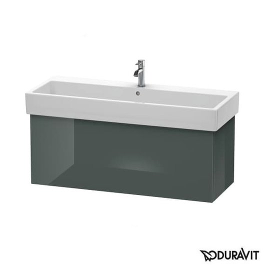 Тумба подвесная 115х44,5 Duravit Delos, доломитово-серый глянцевый (DL622803838) Duravit Тумбы