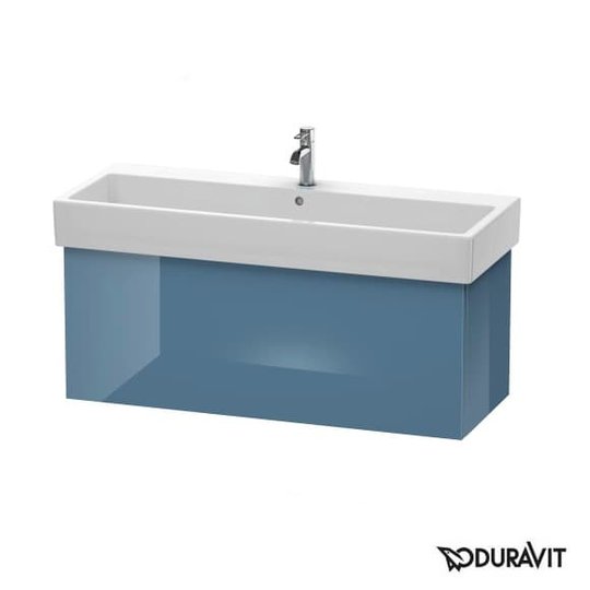 Тумба подвесная 115х44,5 Duravit Delos, голубой камень глянцевый (DL622804747) Duravit Тумбы