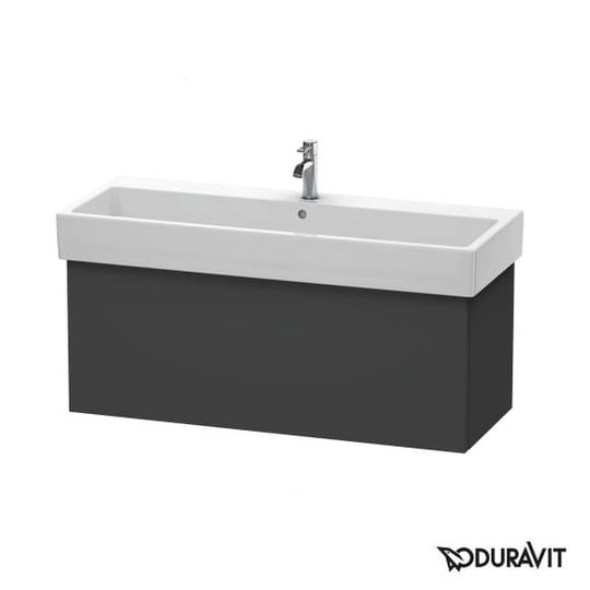 Тумба подвесная 115х44,5 Duravit Delos, графит матовый (DL622804949) Duravit Тумбы