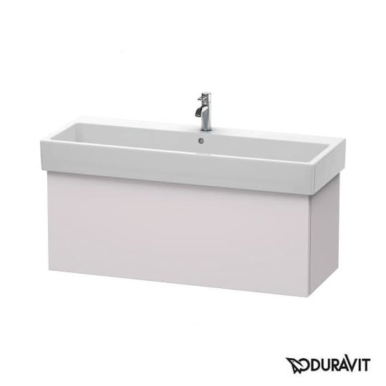 Тумба подвесная 115х44,5 Duravit Delos, белая сирень шелковисто-матовый (DL622808787) Duravit Тумбы