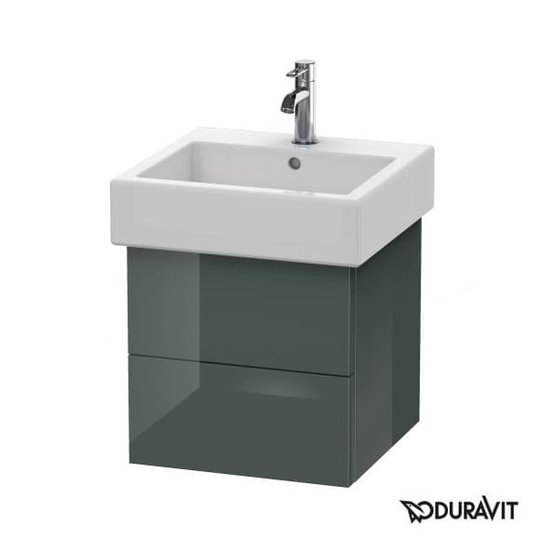Тумба подвесная 45х44,5 Duravit Delos, доломитово-серый глянцевый (DL632303838) Duravit Тумбы