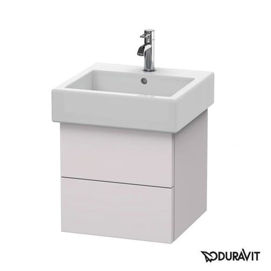 Тумба підвісна 45х44, 5 Duravit Delos, білий Бузок шовковисто-матовий (DL632308787) Duravit Тумби