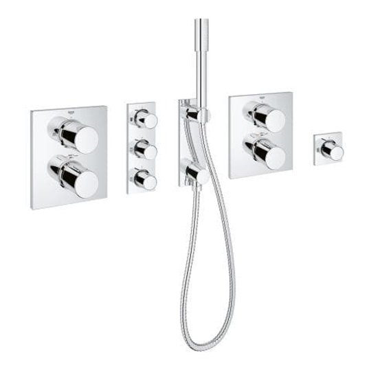 Готовое решение для Rainshower F-Series 40" GROHE Grohtherm F (34634000) Душевые комплекты (системы) Хром