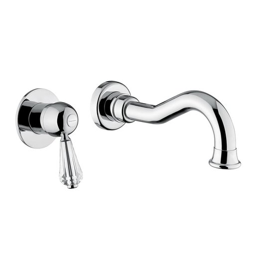 Змішувач для раковини Bugnatese Oxford Kristal (6345K-CR) Для раковини Хром