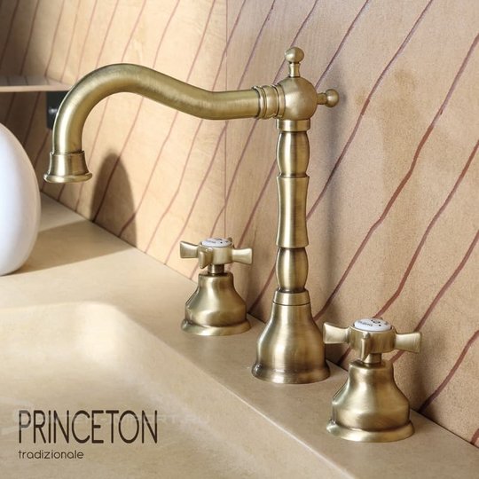 Змішувач для раковини Bugnatese Princeton (812-BR) Для раковини Бронза