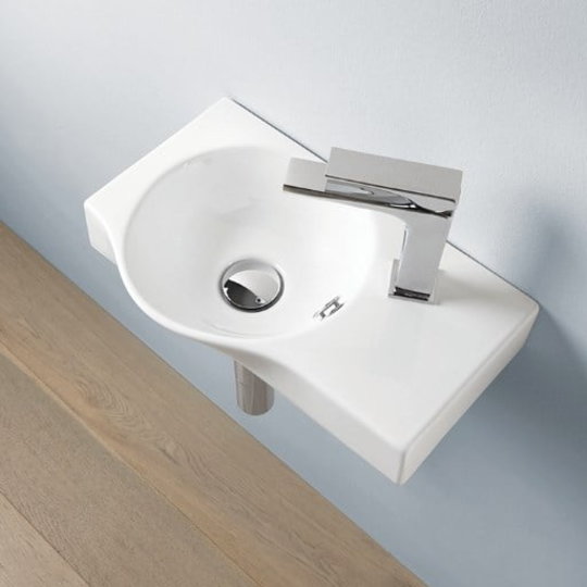 Керамічна раковина 43 см Artceram Lavamani, white glossy (LML001 01; 00) Підвісні 