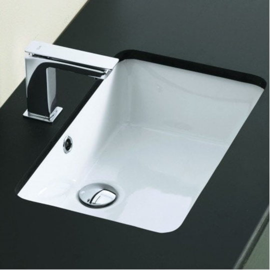 Керамічна раковина 53 см Artceram Gea, white glossy (GEL001 01; 00) Вбудовувані знизу 