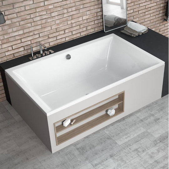 Ванна акриловая Radaway Itea LUX 190x120 см (WA1-29-190x120U) в комплекте с сифоном Radaway Прямоугольные
