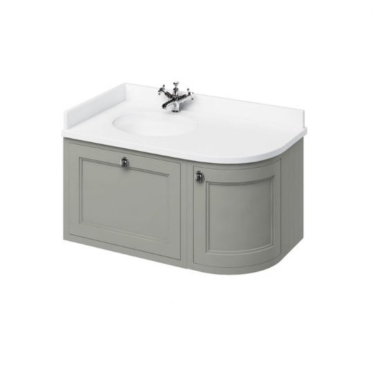 Тумба подвесная 98х55 Burlington, темно-оливковый (FW5O) Burlington Тумбы