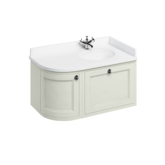 Тумба подвесная 98х55 Burlington, песочный (FW6S) Burlington Тумбы
