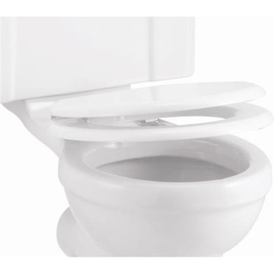 Крышка для унитаза SoftClose Burlington, глянцевый белый (S18) 