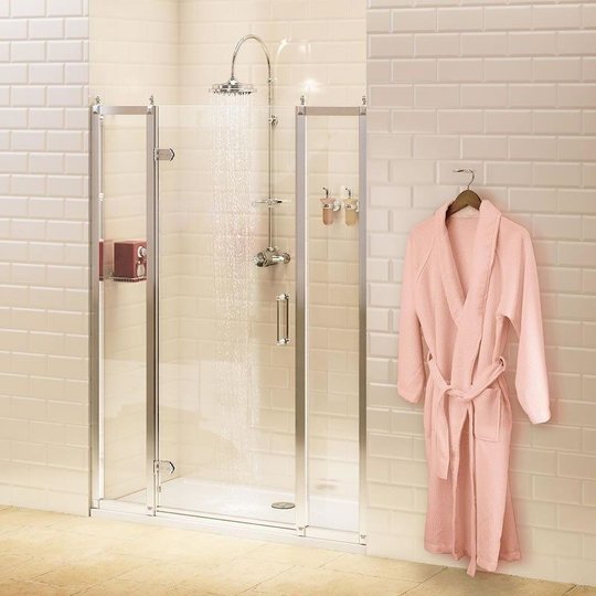 Душевая дверь 150 см Burlington (C21+C16х2) двери Распашные наружу тон стекла Прозрачное 