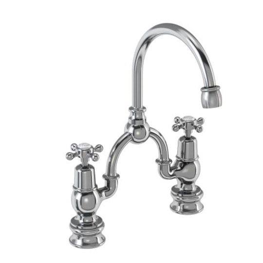Смеситель для раковины Burlington Regent (CLR27+W1) Для раковины Хром