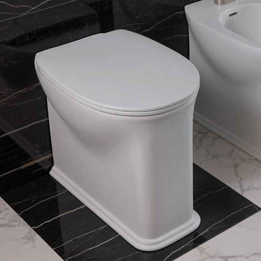 Напольный безободковый унитаз Flaminia Madre Plus goclean, white (MA117RG) Напольные 