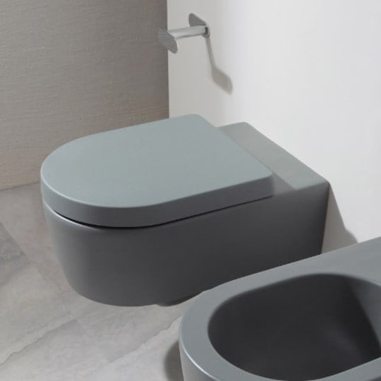Підвісний безободковий унітаз Flaminia Link goclean, lava grey (5051 / WCG) Підвісні 