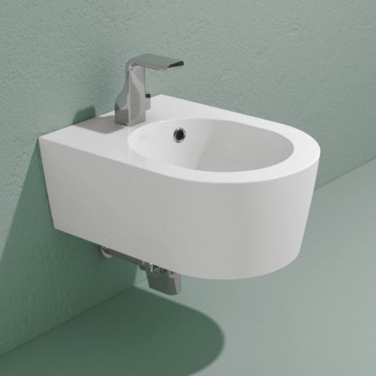 Подвесное укороченное биде Flaminia Mini Link, white (5065) Подвесные Белый