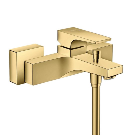 Настінний змішувач для ванни Hansgrohe Metropol Polished Gold Optic (32540990) Для ванни Золото