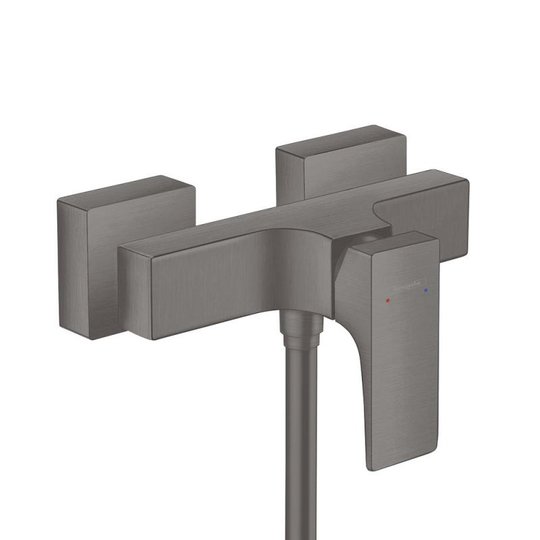 Настінний змішувач для душу Hansgrohe Metropol Brushed Black (32560340) Для душа Чорний глянсовий 