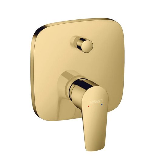 Смеситель скрытого монтажа Hansgrohe Talis E Polished Gold Optic (71745990) Для ванны, Для душа Золото