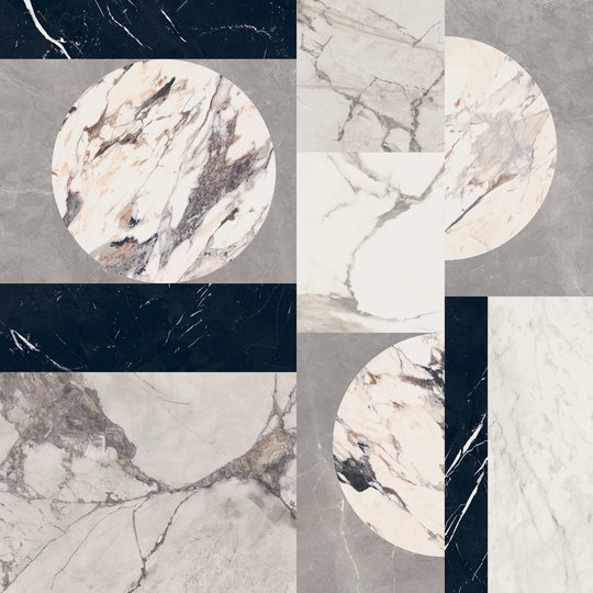 Плитка ABK Sensi Up Intarsia Lux+ 120 * 120 (0004208) ABK Для кухні, Для громадських приміщень, Для житлових приміщень, Для ванної