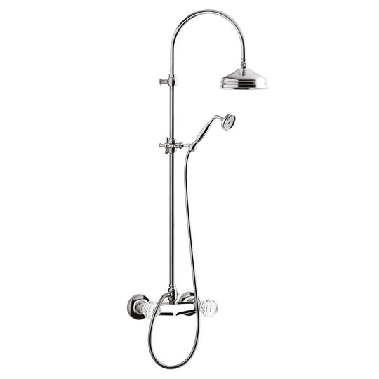 Душевая система Giulini Odessa Crystal (3907WC-S/S-CR) Душевые стойки Хром