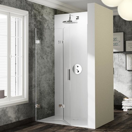 Душові двері HÜPPE Solva pure 70L (SR4380. 092. 321) двери Гармошка тон стекла Прозоре 