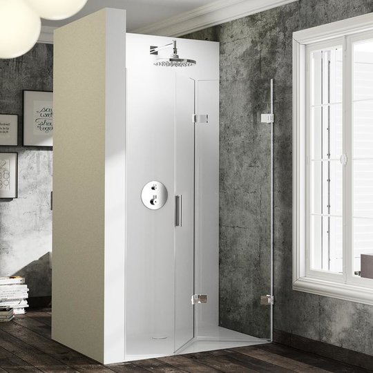 Душові двері HÜPPE Solva pure 110R (SR4480. 092. 321) двери Гармошка тон стекла Прозоре 