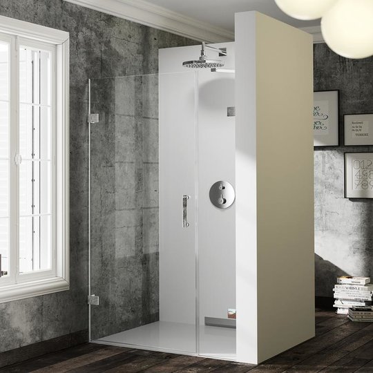 Душевая дверь HÜPPE Solva pure 80L (SR2980.092.321) двери Распашные внутрь, Распашные наружу тон стекла Прозрачное 