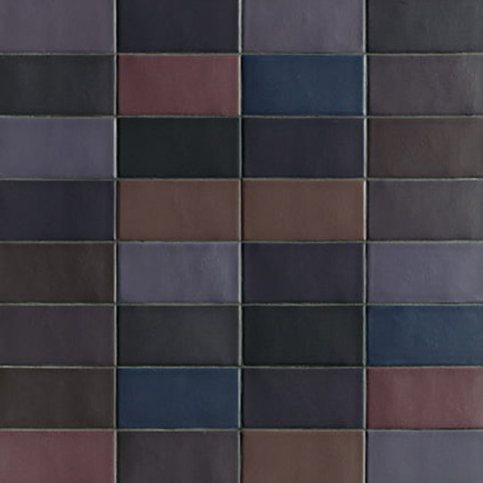 Плитка Mutina Lane Base Aubergine 7,9*16 (BOLB07) Mutina Для кухни, Для общественных помещений, Для жилых помещений, Для ванной