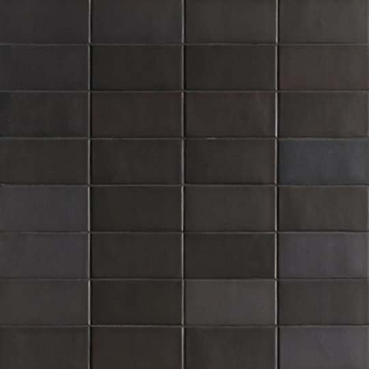 Плитка Mutina Lane Base Black 7,9 * 16 (BOLB05) Mutina Для кухні, Для громадських приміщень, Для житлових приміщень, Для ванної