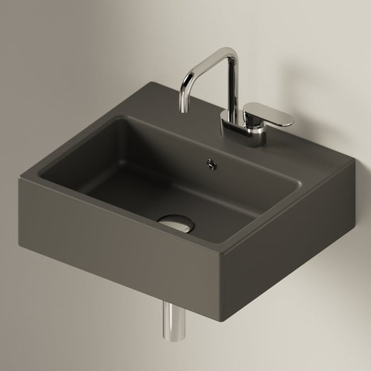 Керамічна раковина 50 см Flaminia Acquagrande Acqualight, graphite (5058) Підвісні 