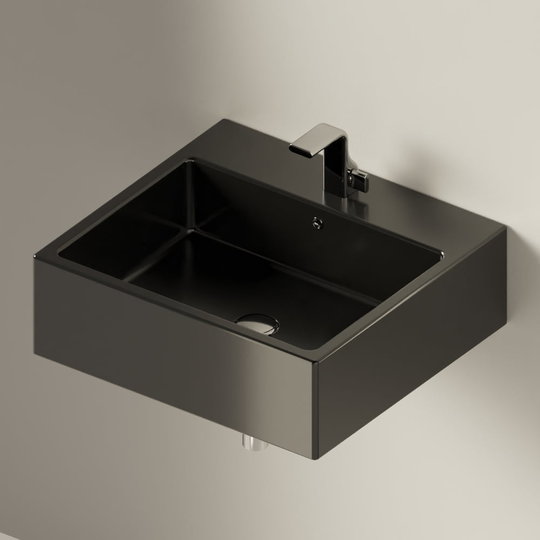 Керамическая раковина 60 см Flaminia Acquagrande 60, black (5052) Подвесные Прямоугольные
