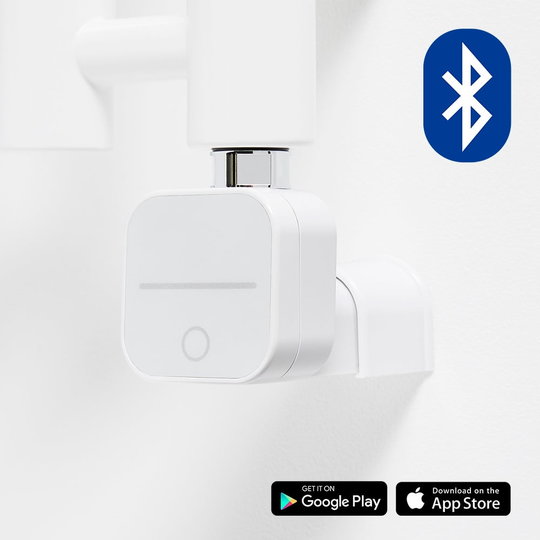 NEX електричний ТЕН Zehnder 300 Вт + 868MHz + Bluetooth, з прихованим підключенням, білий (N300.W.HID) Zehnder NEX