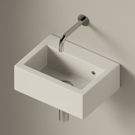 Керамическая раковина 38,5 см Flaminia Acquagrande Acquababy, white (5088) Подвесные Прямоугольные