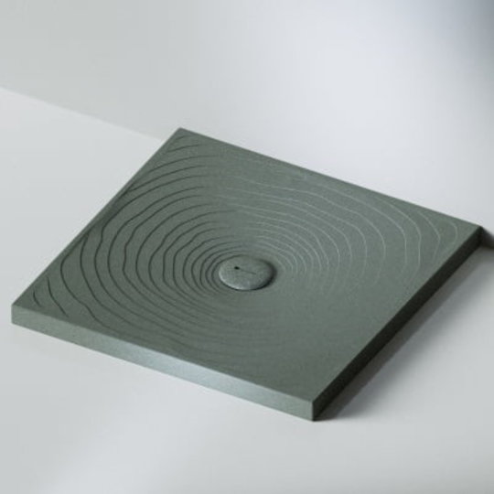 Керамический душевой поддон Flaminia Water Drop 100х80, lava grey (DR8010) Мелкие Серый