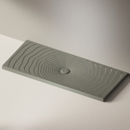 Керамический душевой поддон Flaminia Water Drop 160х70, lava grey (DR7016) Мелкие Серый