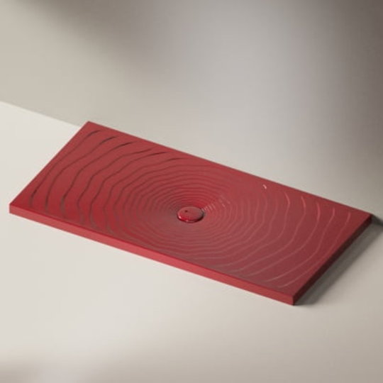 Керамический душевой поддон Flaminia Water Drop 160х80, rosso rubens (DR8016) Мелкие Красный