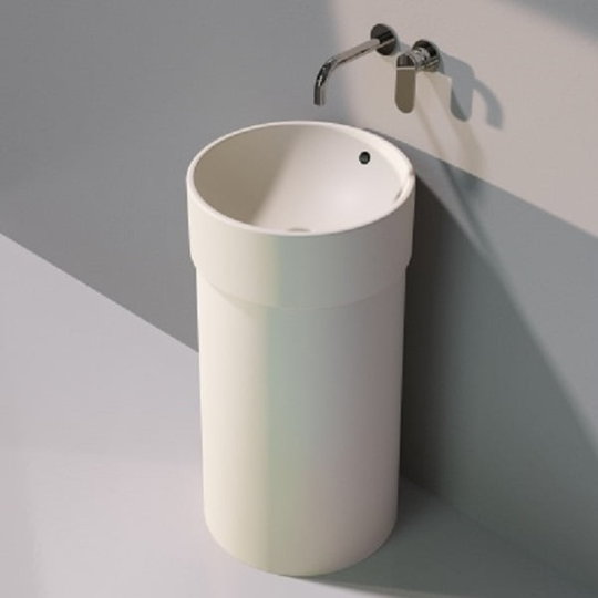 Напольная керамическая раковина Flaminia Twin Column, milky white (5050/COLP+5050/42C) Напольные Круглые