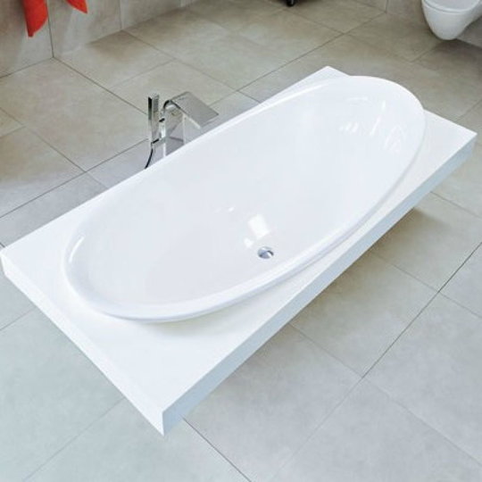 Ванна из искусственного камня Flaminia IO 193х84 см, white (IO84) Flaminia Овальные