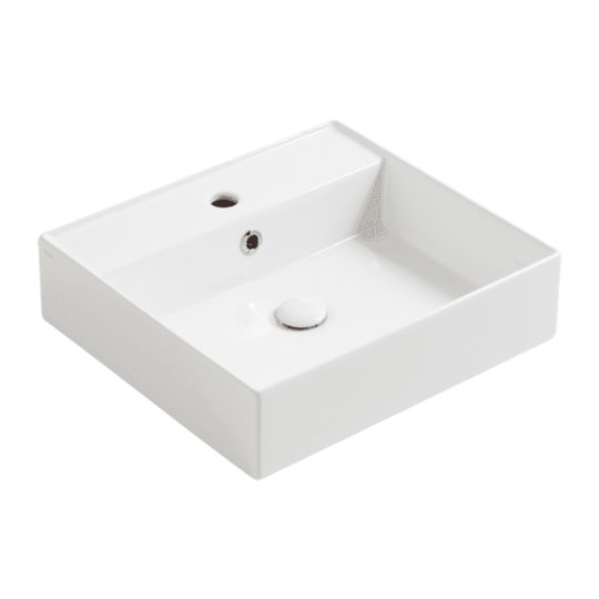 Керамическая раковина 51 см Simas Agile, glossy white (AG 51) На столешницу, На тумбу, Подвесные Прямоугольные