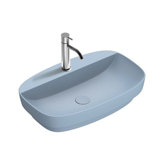 Керамічна раковина 65 см Catalano Green Lux, azzurro satinato (165grlxnas) На стільницю, На тумбу, Напіввбудовувані 
