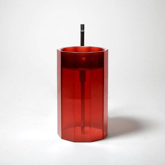 Напольная раковина Antonio Lupi VITREO, красный (Vitreo Sangria) Напольные Круглые
