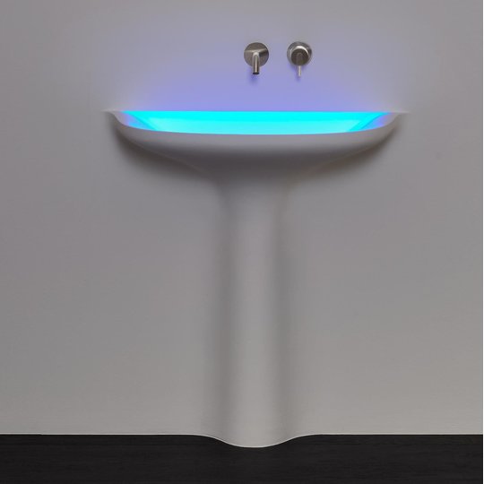 Раковина встраиваемая в стену с Led-подсветкой Antonio Lupi Calice (CALICEL) Встраиваемые в стену Овальные